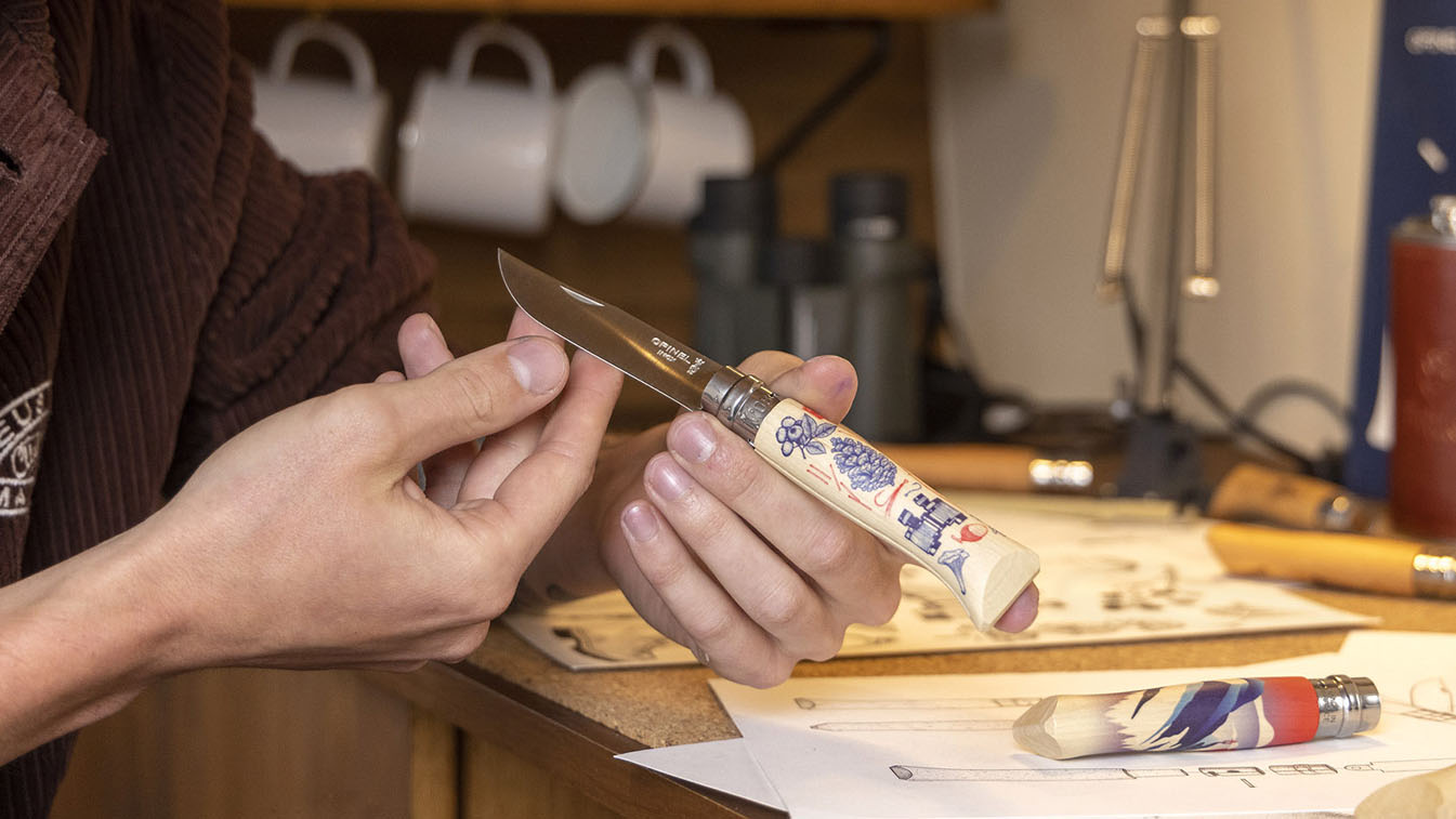 Opinel Inox N°08 - Bivouac - Edition Escapade - składany nóż z limitowanej edycji